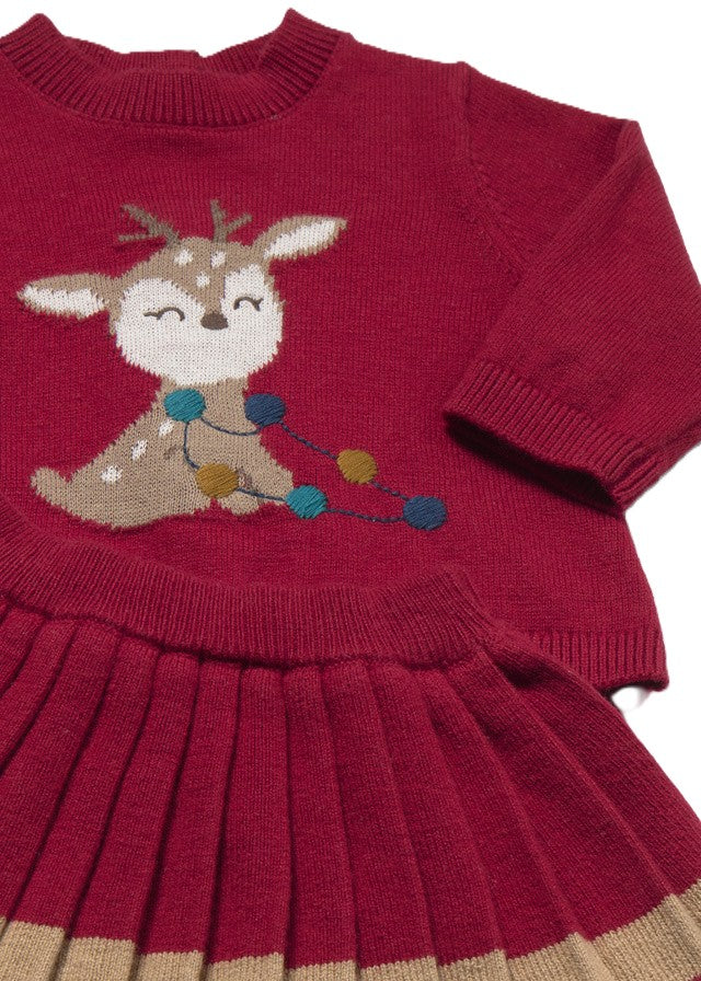 Completo rosso per neonata 2829 058 MAYORAL 