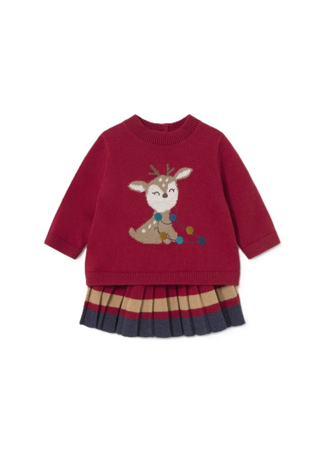 Completo rosso per neonata 2829 058 MAYORAL 