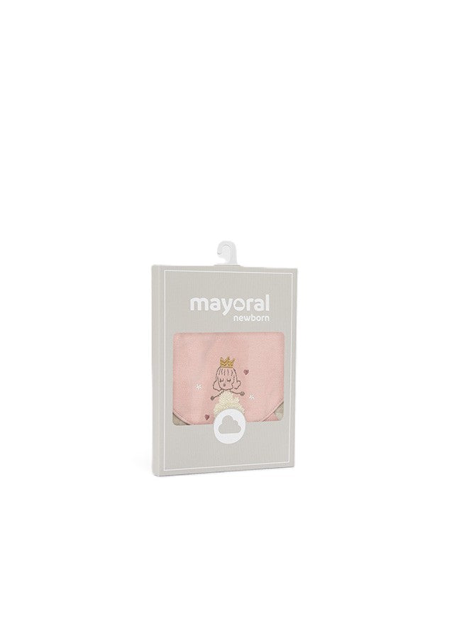 Kit bavaglio rosa/beige per neonata 9140 067 MAYORAL 