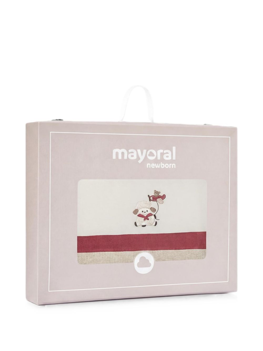 Coperta ecrù/prugna per neonata 9148 055 MAYORAL 