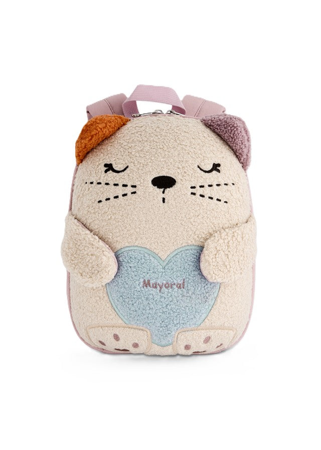 Zaino beige gattino per bambina 9160 034 MAYORAL 