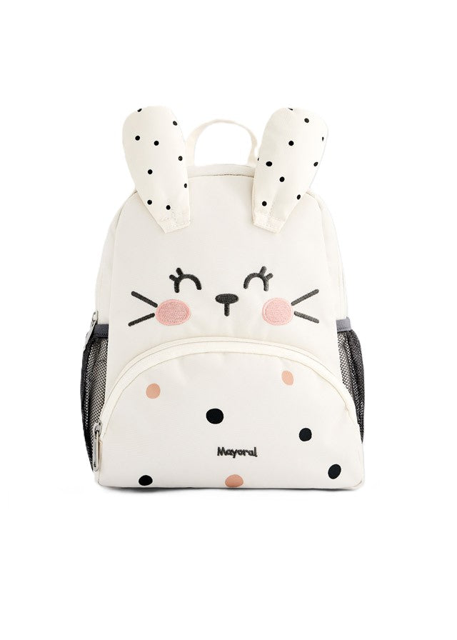 Zaino "coniglio" ecrù per bambina 9162 082 MAYORAL 