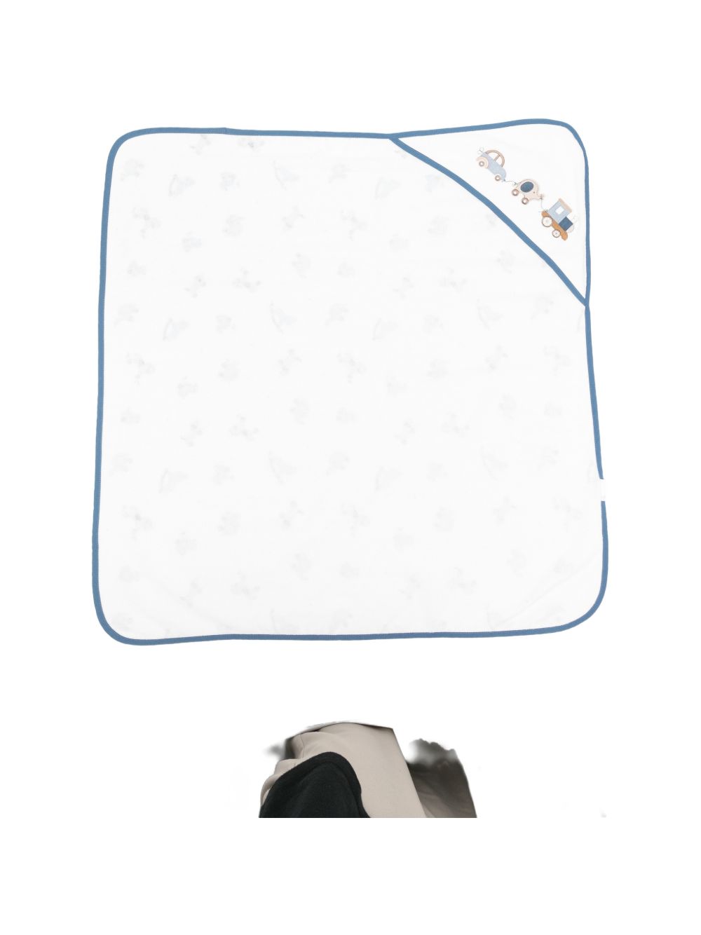 Asciugamano bianco/blu per neonato 9172 094 MAYORAL 