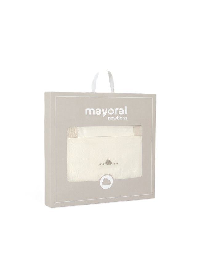 Lenzuola avena/bianco per neonata 9180 020 MAYORAL 