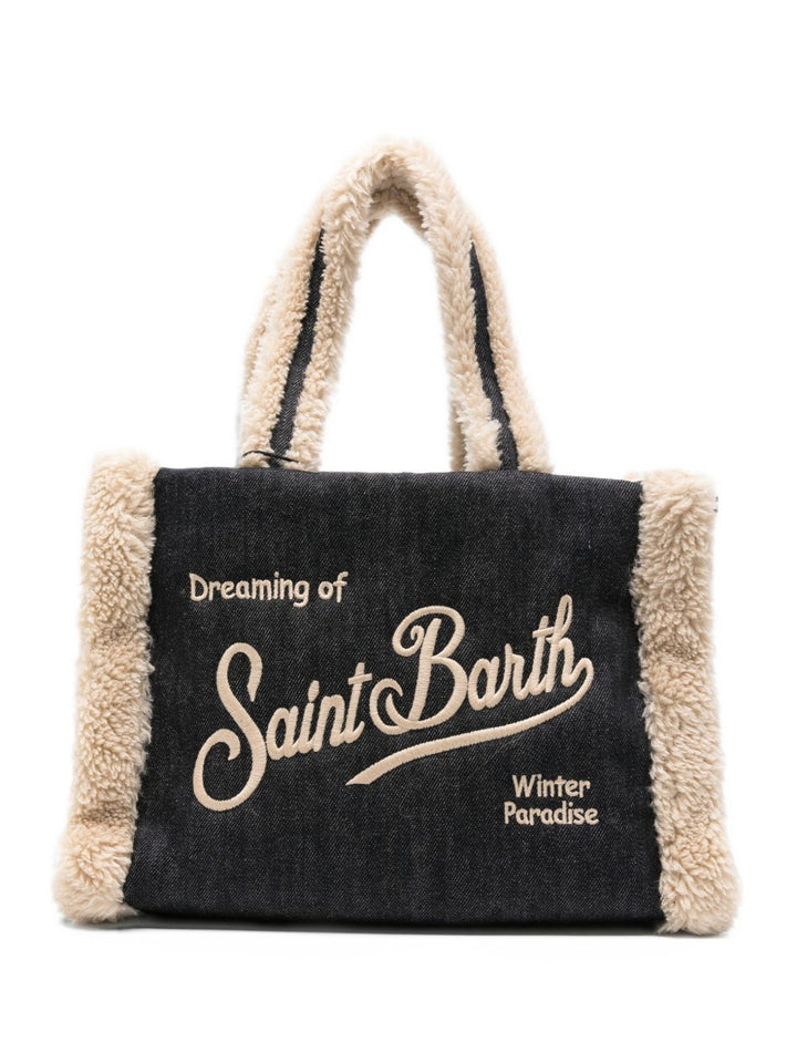 Borsa nera/marrone per bambina COL0031 00144M MC2 Saint Barth Kids 