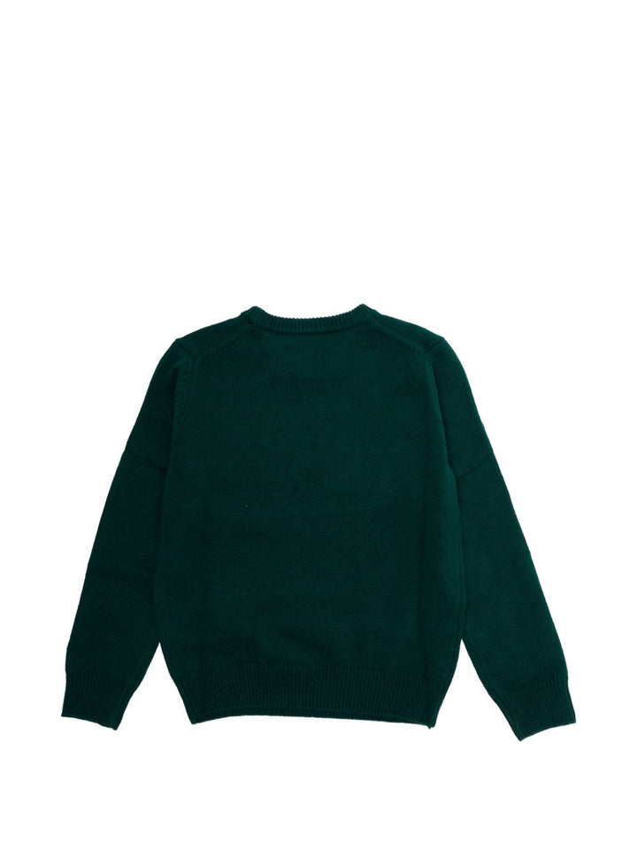 Maglione verde per bambino DOU0001 00155M MC2 Saint Barth Kids 