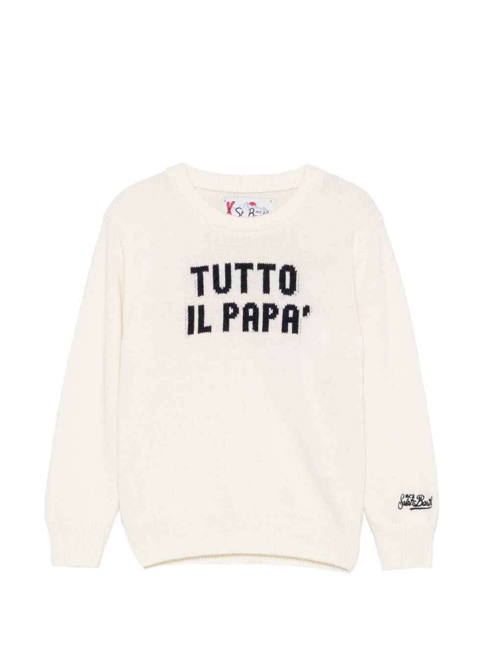 Maglione bianco sporco per bambino DOU0001 01061M MC2 Saint Barth Kids 