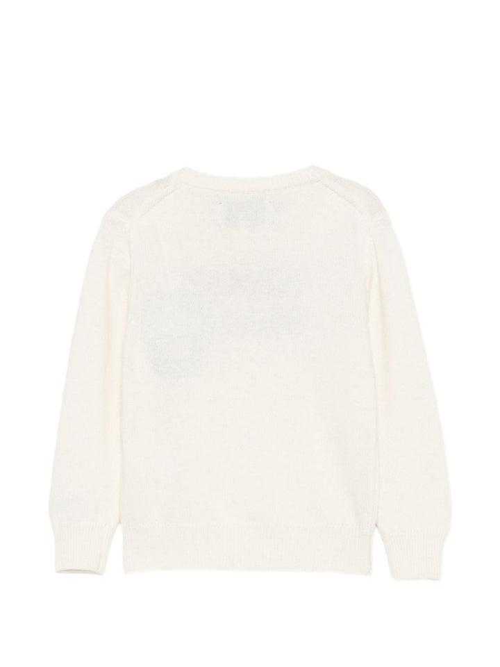 Maglione bianco sporco per bambino DOU0001 01061M MC2 Saint Barth Kids 