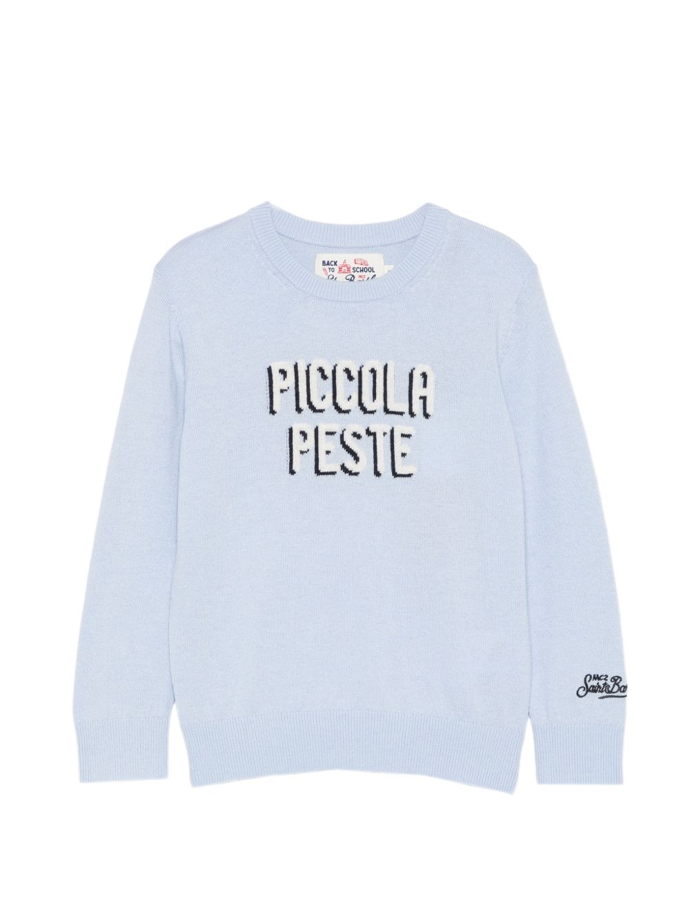 Maglione azzurro per bambina DOU0028 00560M MC2 Saint Barth Kids 