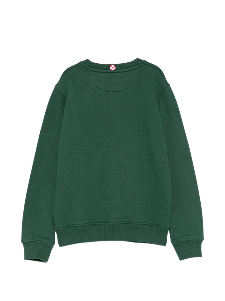 Felpa verde scuro per bambino HUT0004 01670M MC2 Saint Barth Kids 