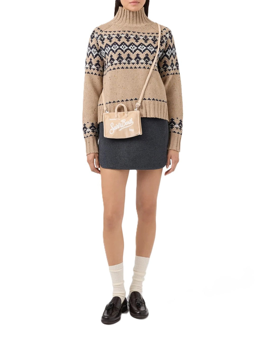 Borsetta beige per bambina PHONE008 02550M MC2 Saint Barth Kids 