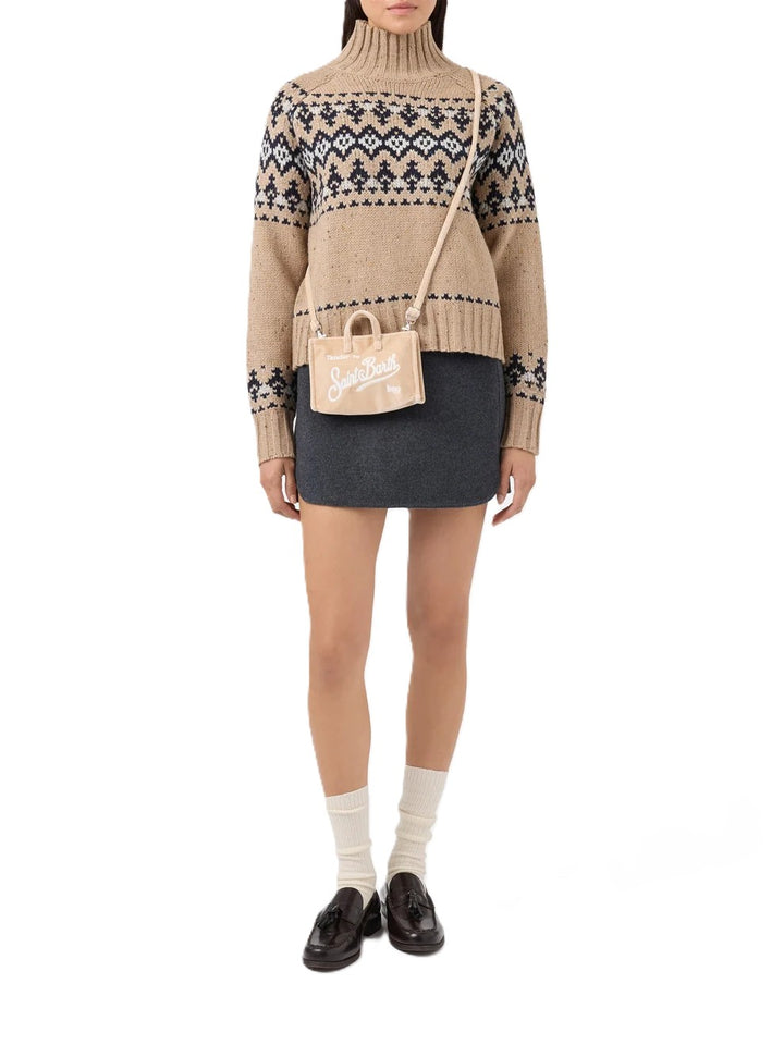 Borsetta beige per bambina PHONE008 02550M MC2 Saint Barth Kids 