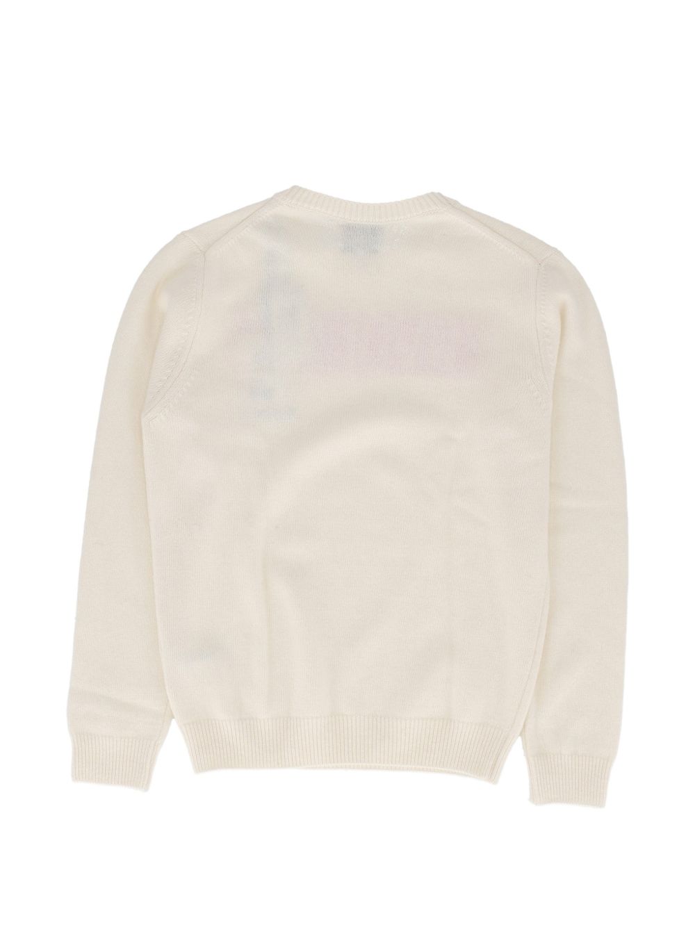 Maglione ecrù/rosa per bambina PRC0001 02424M MC2 Saint Barth Kids 