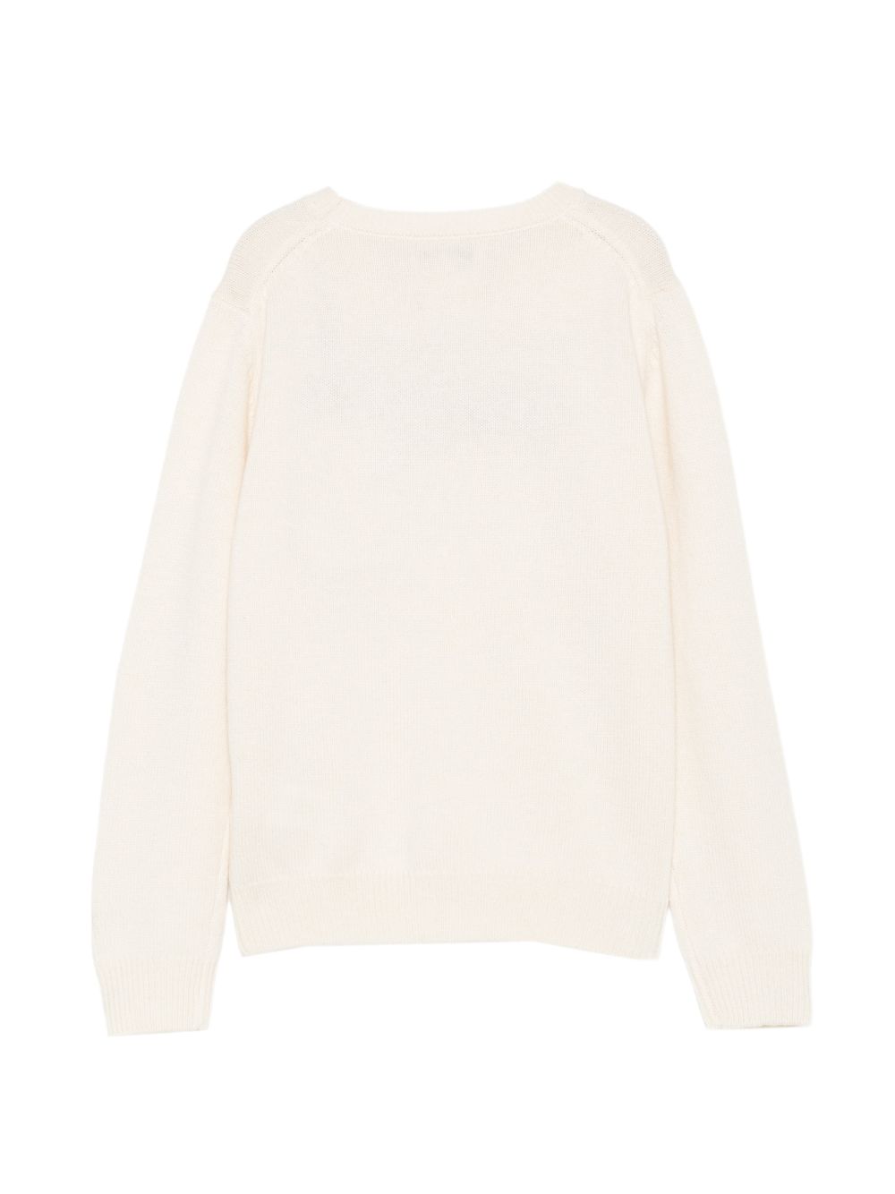 Maglione bianco sporco per bambina PRC0001 02501M MC2 Saint Barth Kids 