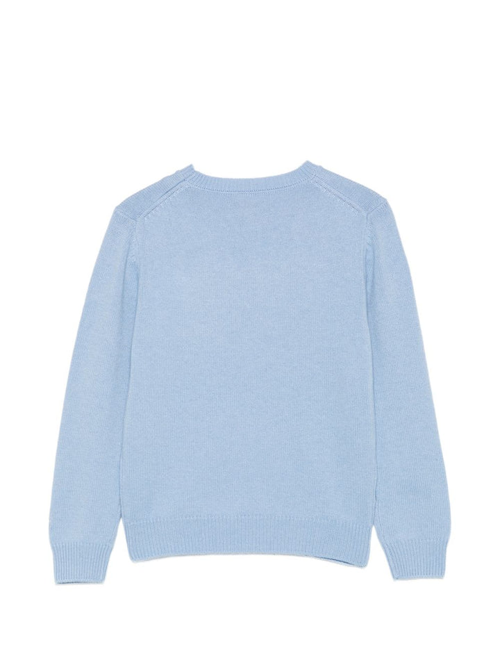 Maglione azzurro per bambina PRC0001 02506M MC2 Saint Barth Kids 