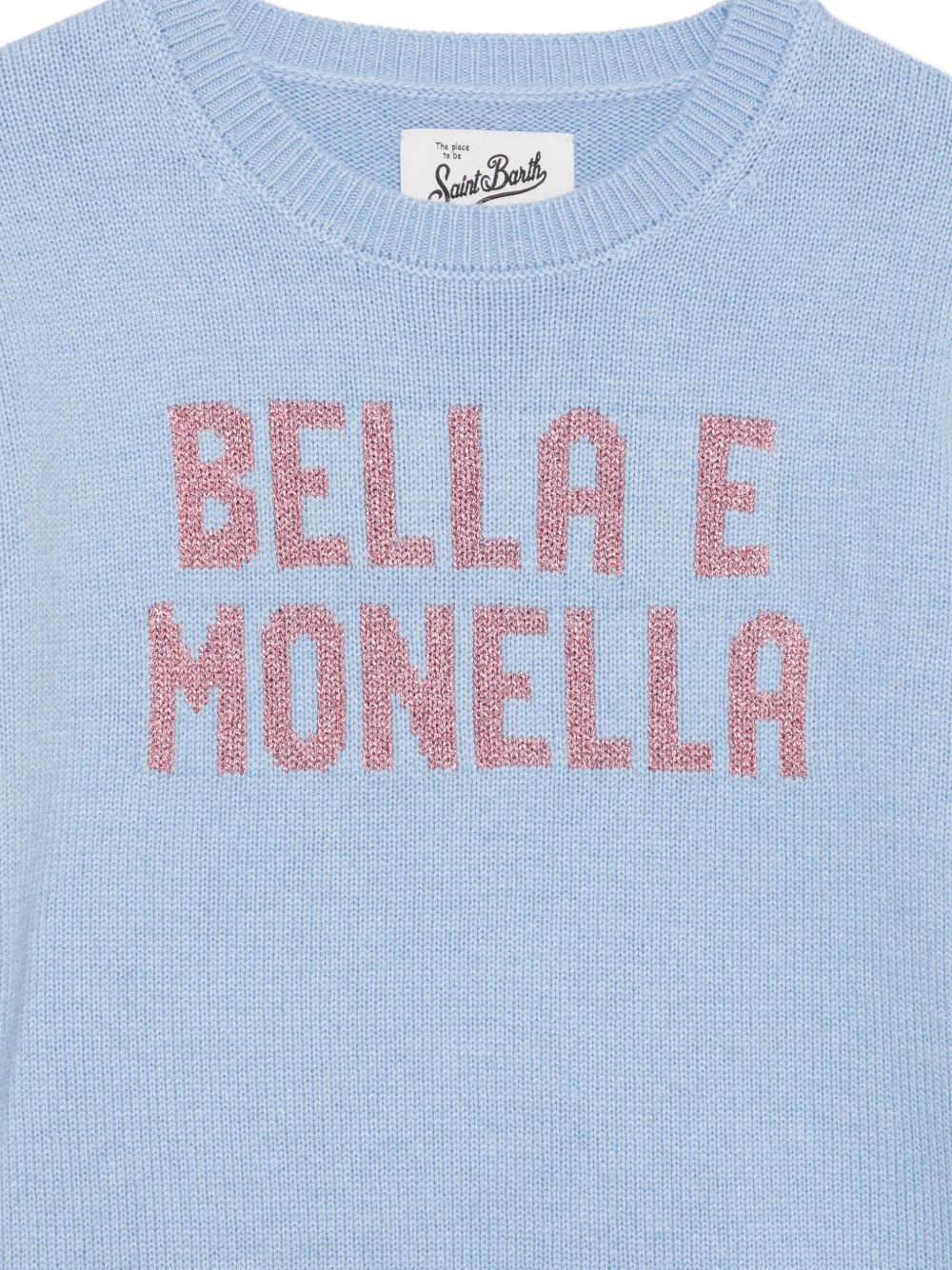 Maglione azzurro per bambina PRC0001 02506M MC2 Saint Barth Kids 