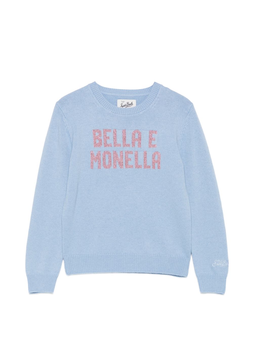 Maglione azzurro per bambina PRC0001 02506M MC2 Saint Barth Kids 