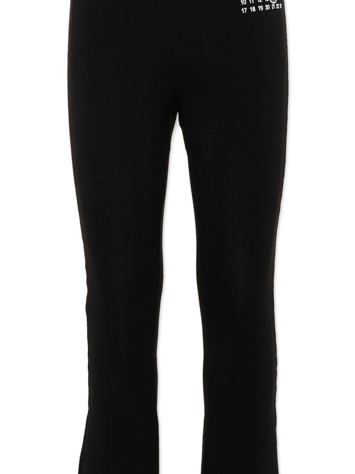 Leggings nera per bambina M60699MM06L M6900 MM6 Kids 