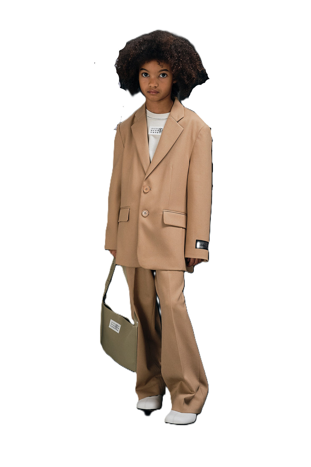 Giacca marrone per bambina M61076MM03D M6714 MM6 Kids 