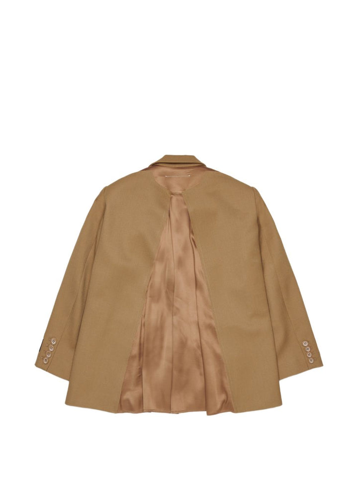 Giacca marrone per bambina M61076MM03D M6714 MM6 Kids 