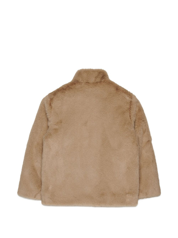 Cappotto marrone chiaro per bambina M61103MM08K M6714 MM6 Kids 