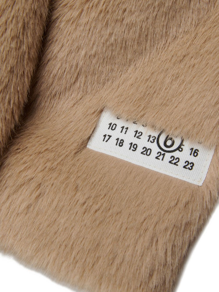 Cappotto marrone chiaro per bambina M61103MM08K M6714 MM6 Kids 