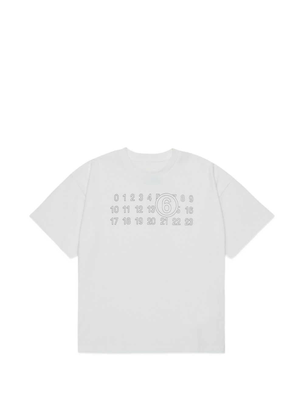 T-shirt bianco per bambino M61117MM02Y M6102 MM6 Kids 
