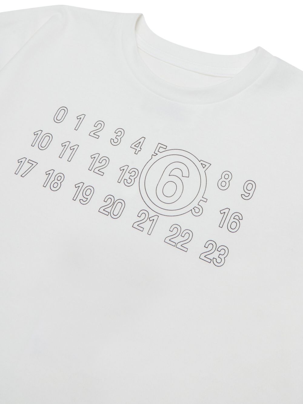 T-shirt bianco per bambino M61117MM02Y M6102 MM6 Kids 