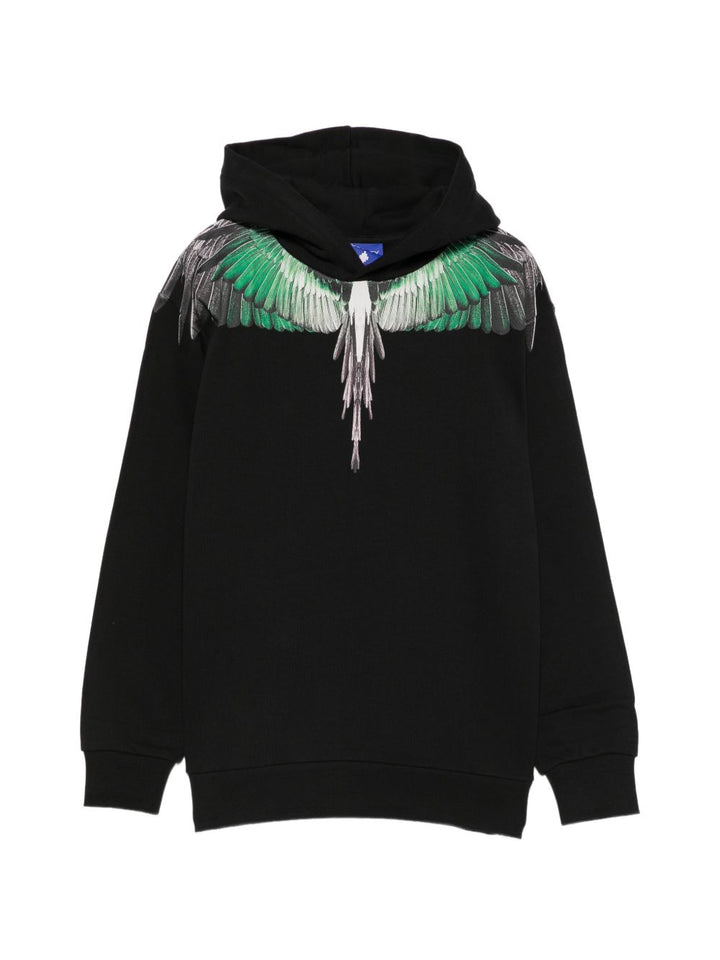 Felpa nera per bambino F6CMJBHS030 110 Marcelo Burlon Kids 
