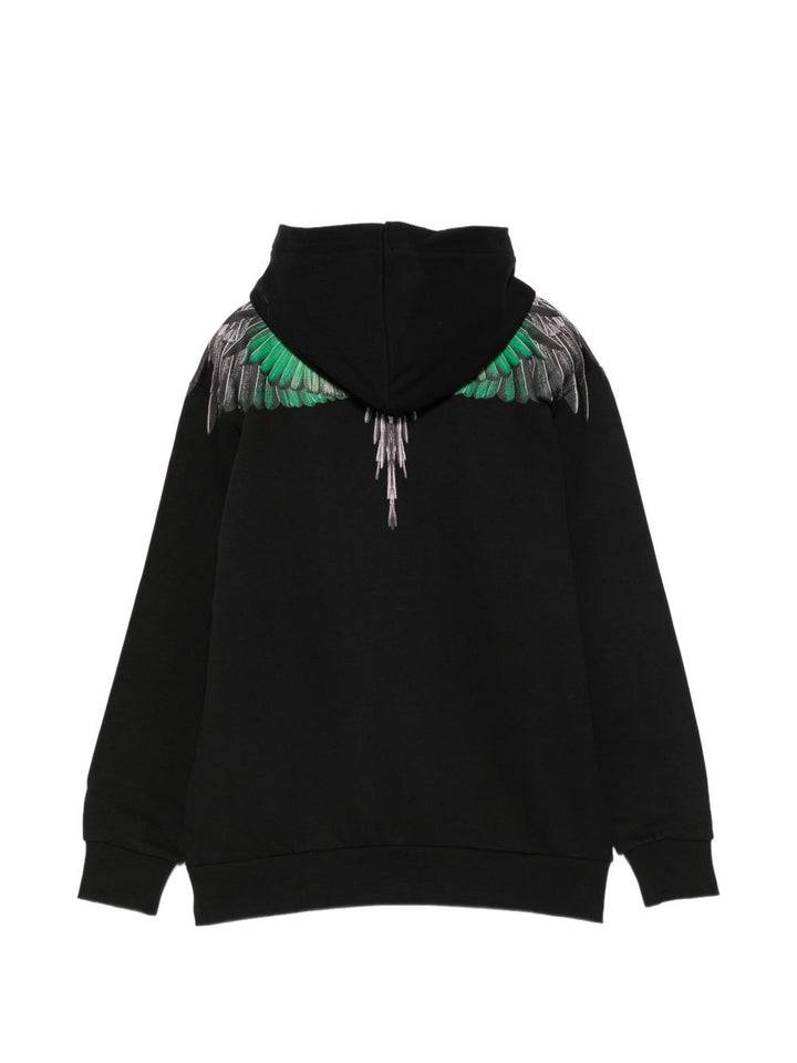 Felpa nera per bambino F6CMJBHS030 110 Marcelo Burlon Kids 