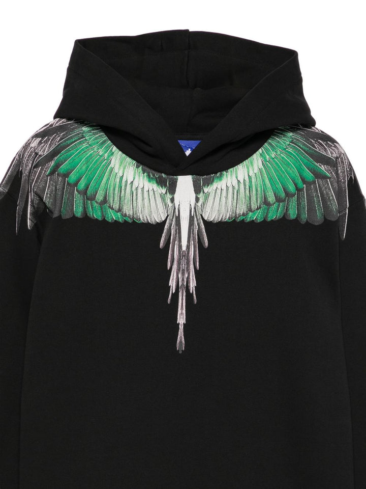 Felpa nera per bambino F6CMJBHS030 110 Marcelo Burlon Kids 