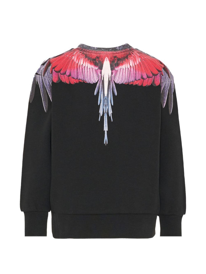 Felpa nera per bambino F6CMJBSW027 110 Marcelo Burlon Kids 