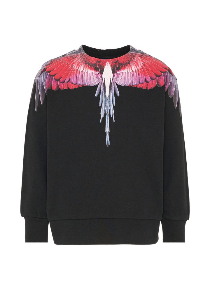 Felpa nera per bambino F6CMJBSW027 110 Marcelo Burlon Kids 