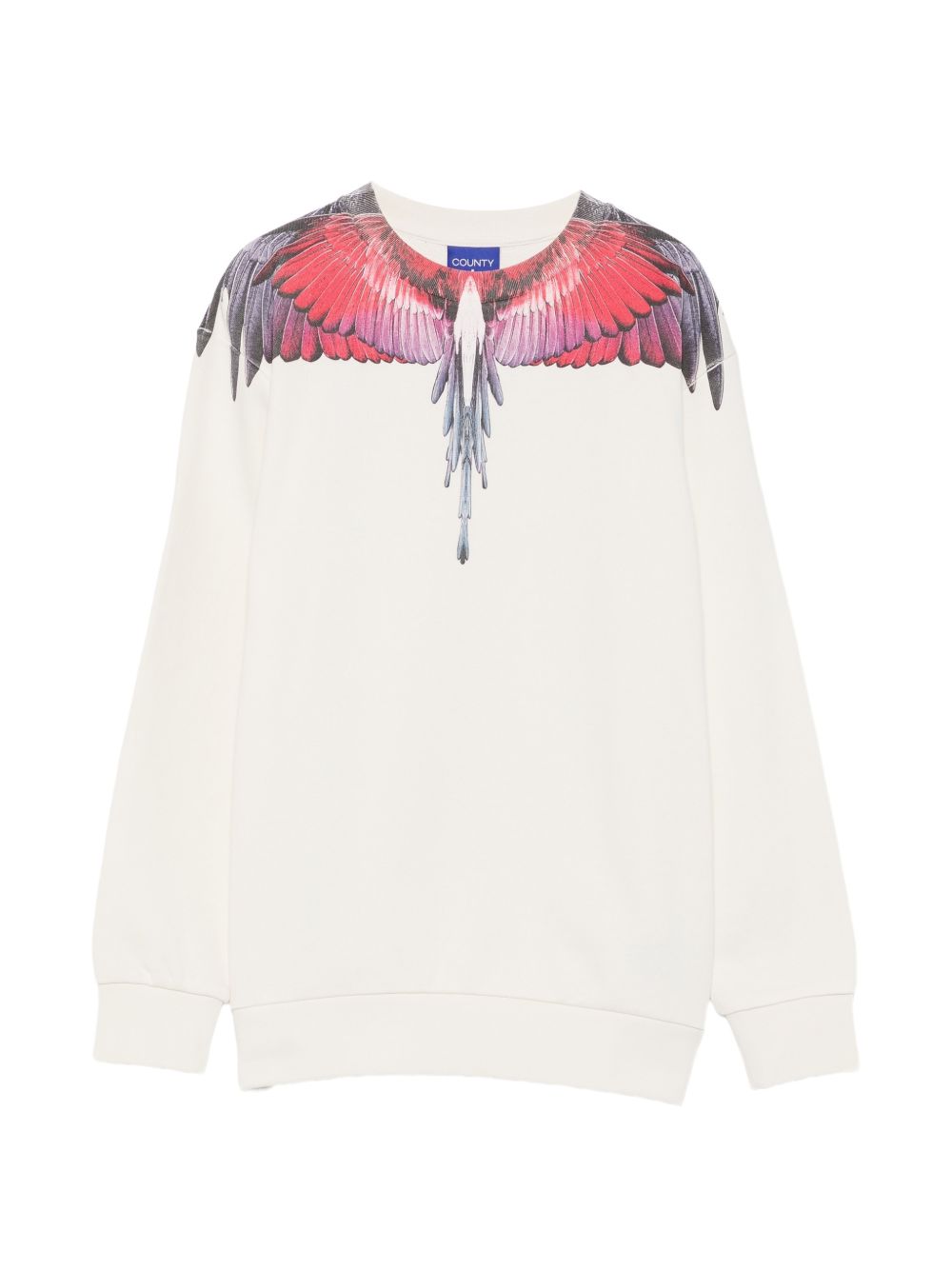 Felpa bianca per bambino F6CMJBSW027 412 Marcelo Burlon Kids 