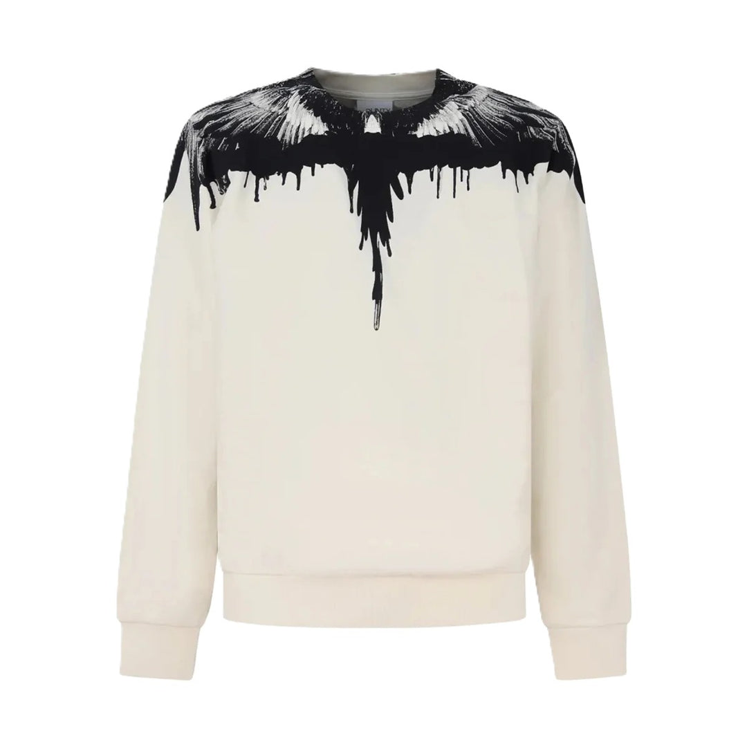 Felpa bianco sporco per bambino F6CMJBSW037 412 Marcelo Burlon Kids 