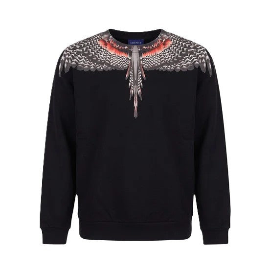 Felpa nero per bambino F6CMJBSW042 110 Marcelo Burlon Kids 