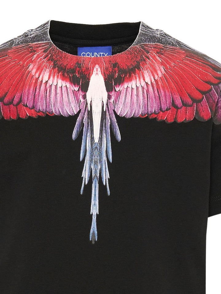 T-shirt nero per bambino F6CMJBTH028 110 Marcelo Burlon Kids 