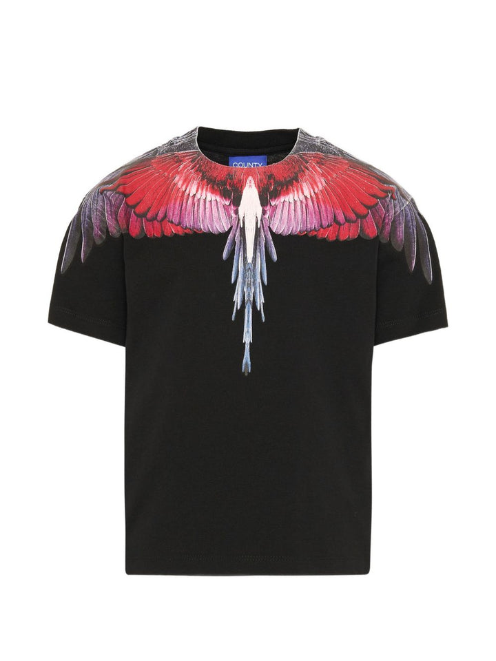 T-shirt nero per bambino F6CMJBTH028 110 Marcelo Burlon Kids 