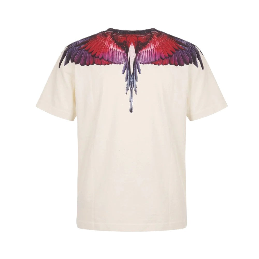 T-shirt bianco sporco per bambino F6CMJBTH028 412 Marcelo Burlon Kids 