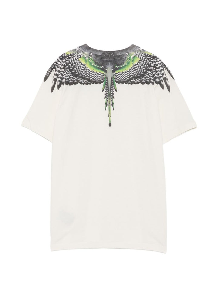 T-shirt bianca per bambino F6CMJBTH043 412 Marcelo Burlon Kids 