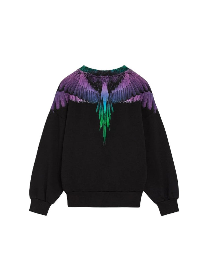 Felpa nera per bambino F6CMJGSW061 110 Marcelo Burlon Kids 