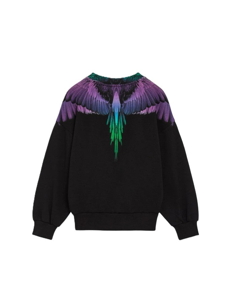 Felpa nera per bambino F6CMJGSW061 110 Marcelo Burlon Kids 