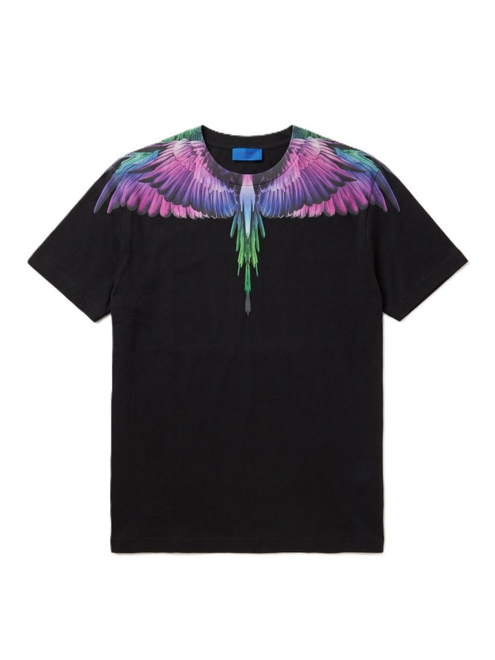T-shirt nero per bambino F6CMJGTH062 110 Marcelo Burlon Kids 