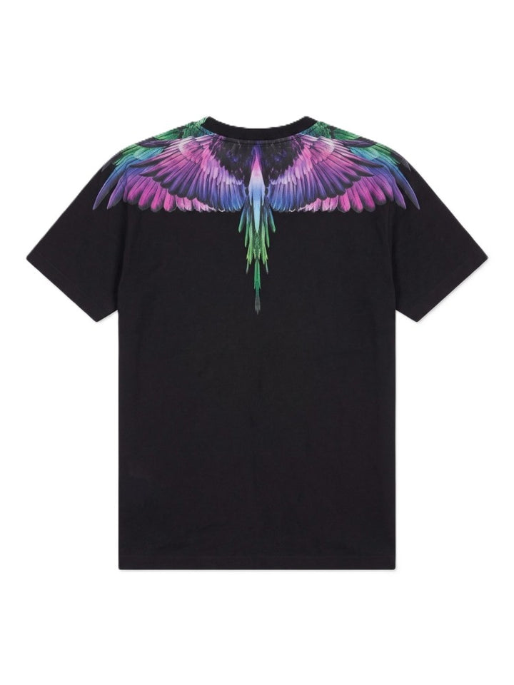 T-shirt nero per bambino F6CMJGTH062 110 Marcelo Burlon Kids 