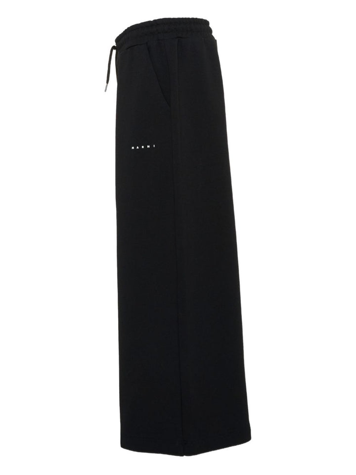 Pantalone nero per bambina M01432M00V0 0M900 Marni Kids 