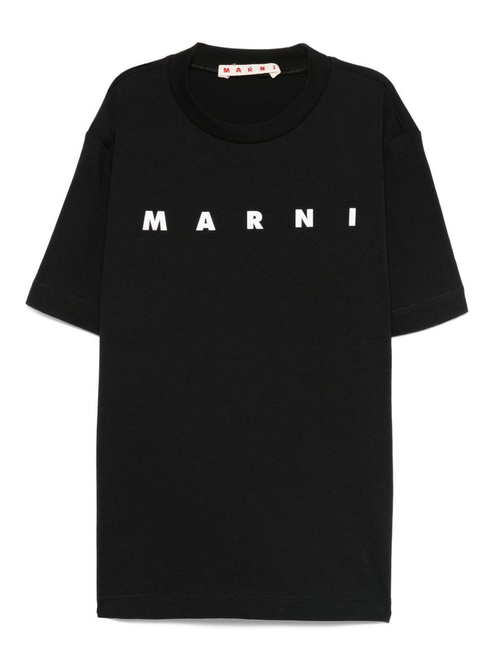 T-shirt nero per bambino M01601M00RF 0M900 Marni Kids 