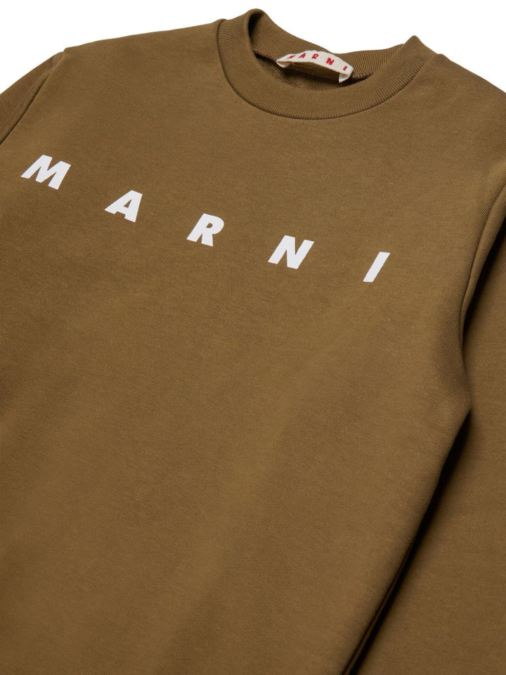 Felpa marrone per bambino M01612M00V0 0M721 Marni Kids 