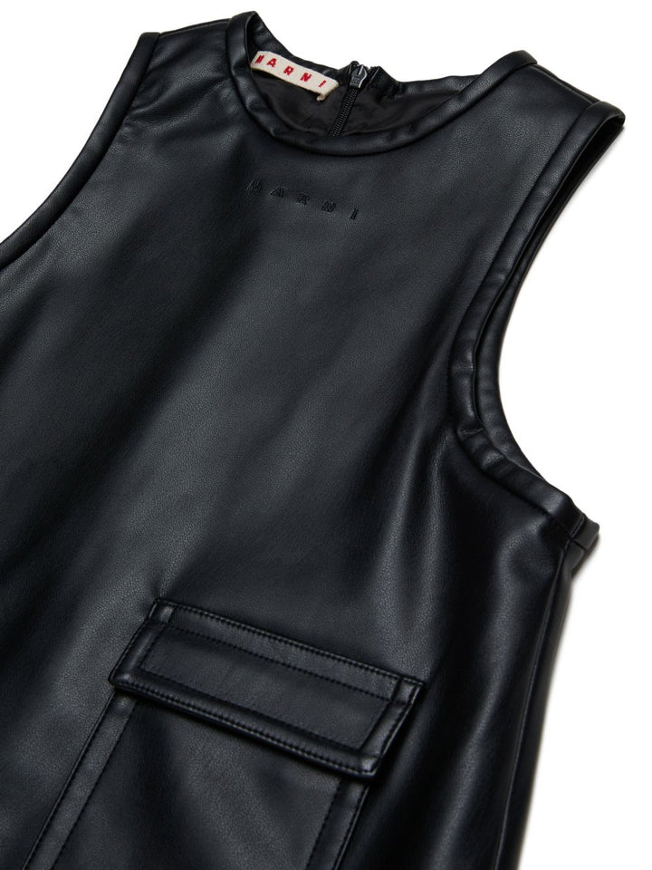 Abito nero per bambina M01849M00W2 0M900 Marni Kids 