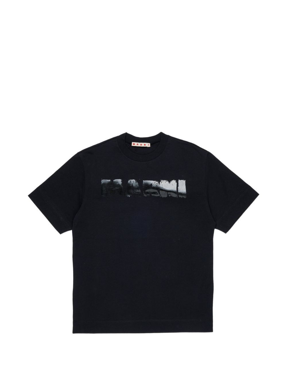 T-shirt nera per bambino M01901M00Z1 0M900 Marni Kids 