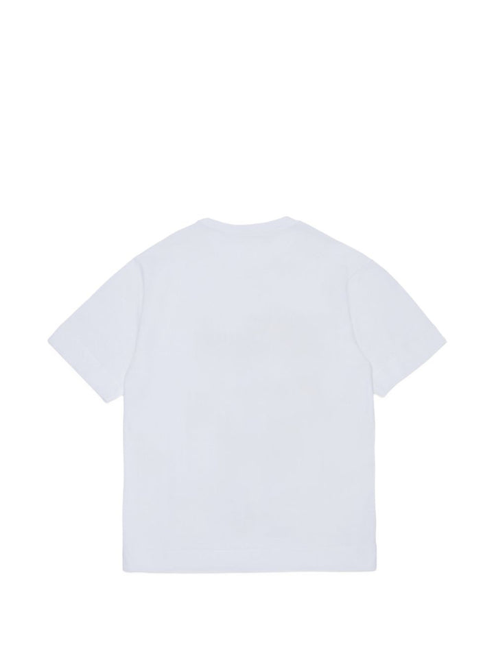 T-shirt bianca per bambino M01947M00L9 0M100 Marni Kids 